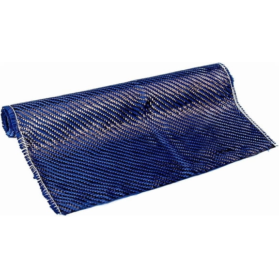 Carbon Fiber Fabric Cloth,Carbon Fiber Twill Weave Cloth for Furniture Upholstery Sports Equipment Tables DIY 34.2cm x 153cm,Blue
