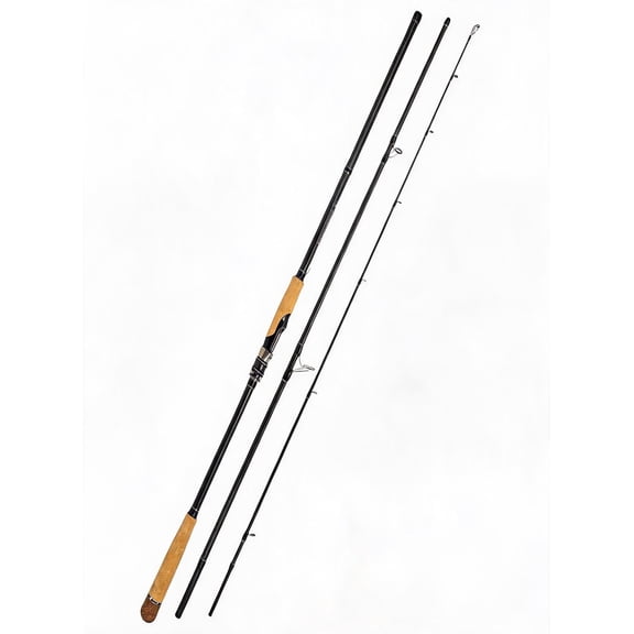 Carbon Fiber Fishing Rod 10 ft Heavy Power Fast Action Spinning Rod with Stainless Steel Ceramic Guides