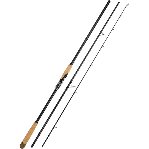 Carbon Fiber Fishing Rod 9 ft Heavy Power Fast Action Spinning Rod with Stainless Steel Ceramic Guides