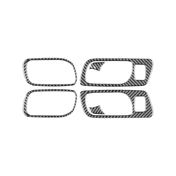 Carbon Fiber For Honda For Acura TSX 2004-2008 Inner Door Handle Panel Cover Trim Interior Accessories