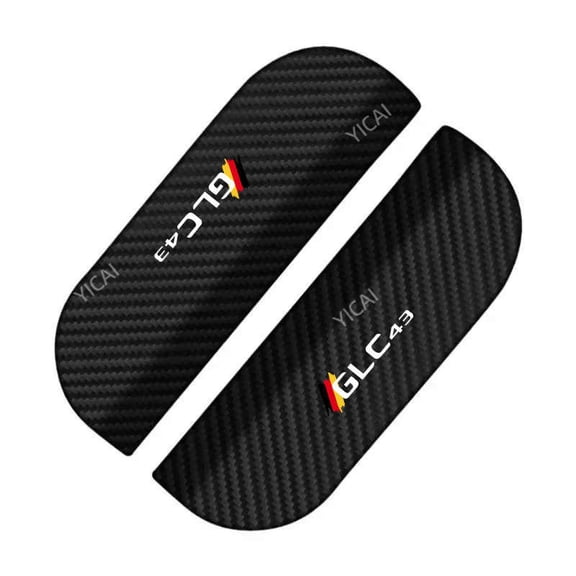 Carbon Fiber For Mercedes Benz GLC43 Car Rearview Side Snow Sun Visor Rain Cover Automob Mirror Accessories