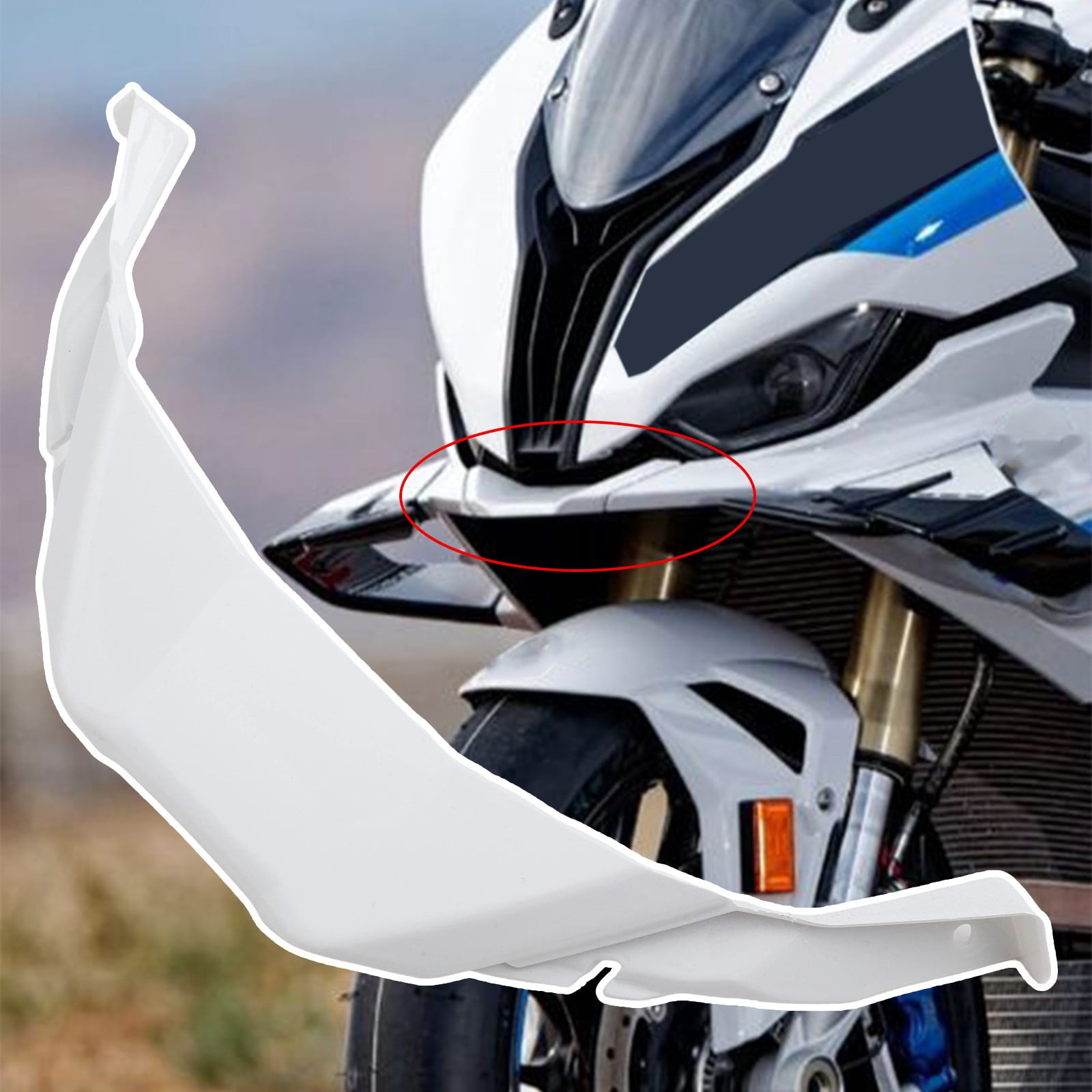 Carbon Fiber Front Air Intake Lip Cover Fairing For BMW For S1000RR 2023-2024