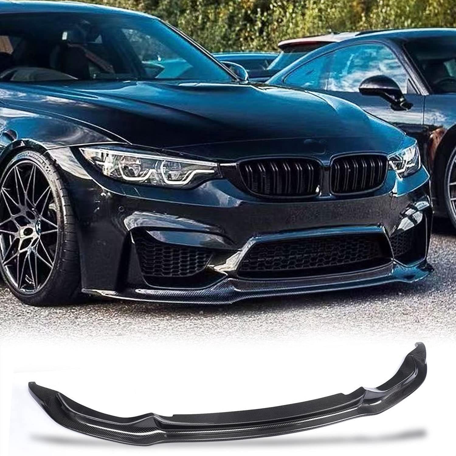 MagicDrift PU Front Bumper Lip Splitter For 2015-2020 BMW M3 F80 / M4 F82 F83 - GT Style