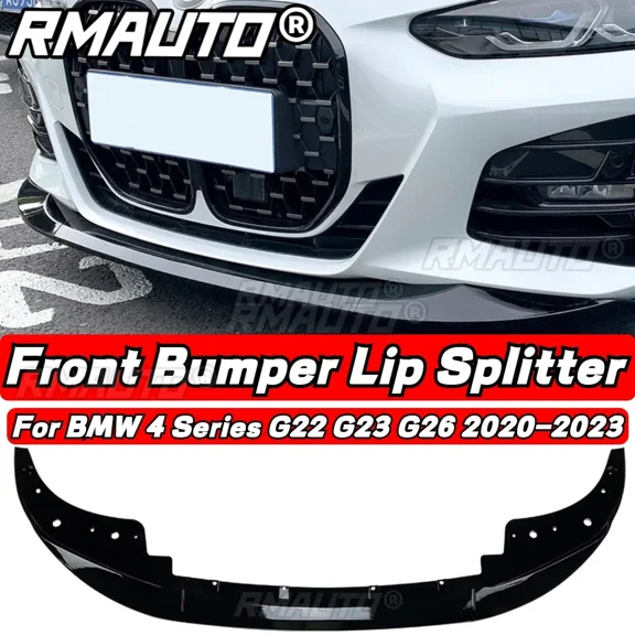 G26 Front Lip MP Style Front Bumper Diffuser Lip Bumper Splitter Cover Body Kit For BMW 4 Series G22 G23 G26 2020-2023 Body Kit