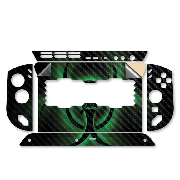 Carbon Fiber Gaming Skin Compatible With Lenovo Legion Go S (2025) - Bio Glare - Premium 3M Vinyl Protective Wrap Decal Cover - Easy To Apply | Crafted in the USA by MightySkins