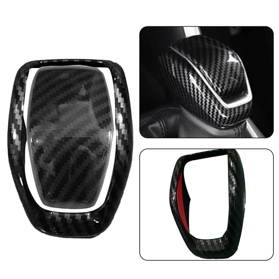 Carbon Fiber Gear Shift Knob Cover Cap Trims For Highlander For RAV4 Kluger
