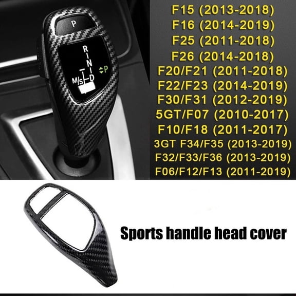 Carbon Fiber Gear Shift Knob Cover For BMW F30 F20 F10 F15 F25 X5 X3 EOA
