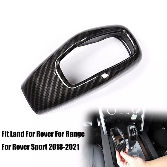 Carbon Fiber Gear Shift Knob Cover Trim For Land Rover For Range Rover 2018-2021 Fangkenuo