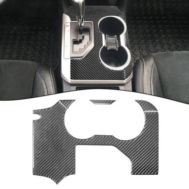 Carbon Fiber Central Gear Shift Panel Decor Cover Trim Sticker For Toyota 4Runner 2010-2022