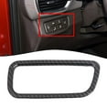 thumbnail image 1 of Carbon Fiber Headlight Button Frame Cover Trim for Hyundai Santa Fe 2019-2023, 1 of 8