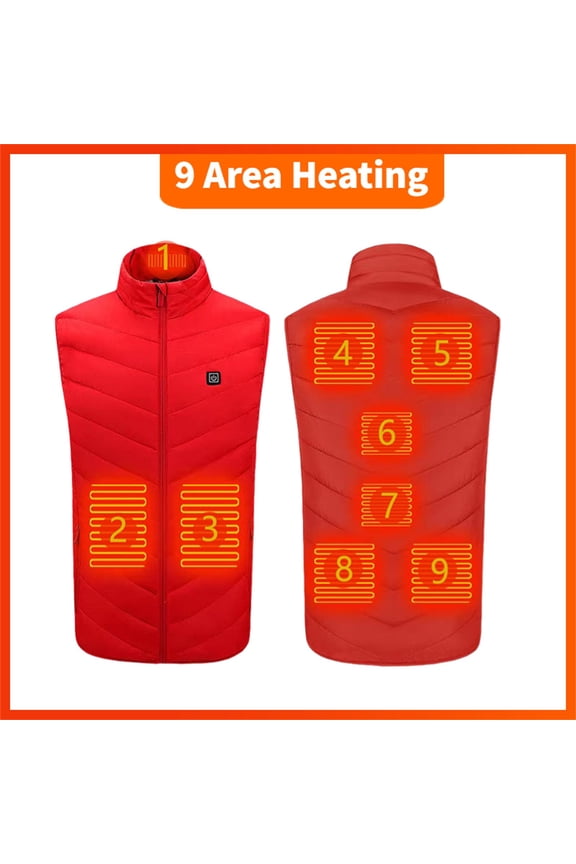 Carbon Fiber Heated Vest for Men Women - 3-Second Fast Heating Jacket XL, USB Rechargeable Electric Coat for Winter Sports, Outdoor Work & Gifts, Machine Washable