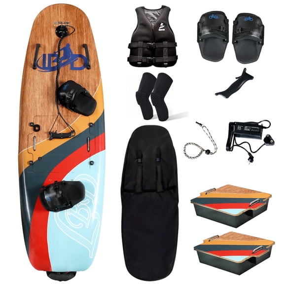XRELIATECH Carbon Fiber High-Speed Electric Surfboard,14 KW Water Jet Surf Board,Max Speed 55 KM/h,Battery Life 60 Min,IP67 Waterproof,Electronic Surfboard for Adult,Custom Design Pattern