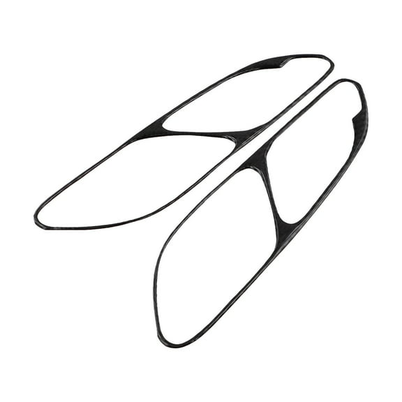 Carbon Fiber Inner Door Handle Speaker Frame Trim for BMW 3 Series for M3 E46 E46 1998-2005 Black Car Interior Scratch Protection Decor Kit 2PCS Easy Installation Sporty Look