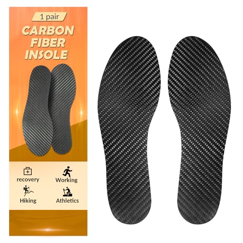 Carbon Fiber Insole 1 Pair for Pain Relief & Recovery. Very Rigid