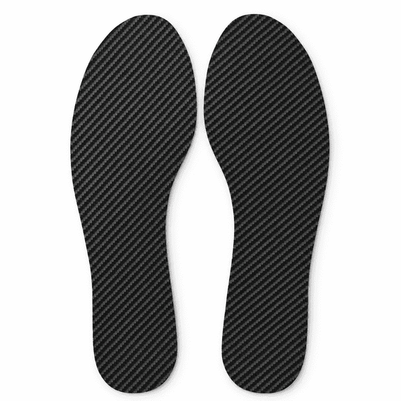 Carbon Fiber Insoles 1Pair 1.0mm Thin Rigid | Inserts for Turf Toe, Hallux Rigidus & Morton's Toe | Post-Op Aid for Arthritis, Fractures, Sports, Hiking/Trekking 285mm