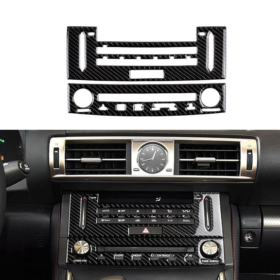 Carbon Fiber Interior Center Control AC Trim Cover For LEXUS IS250 IS300 IS350