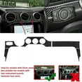 Carbon Fiber Interior Dashboard Panel Cover Trim For Ford For Mustang