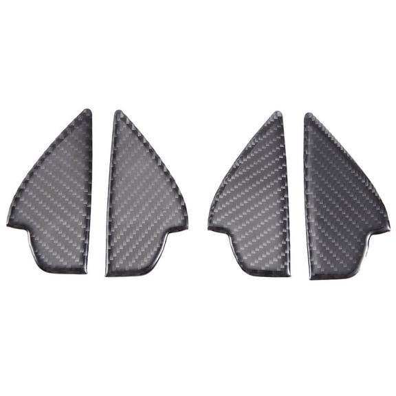 Carbon Fiber Interior Door Handle Bowl Panel Cover Trim for 2 3 6 Demio -3 -5 -7 -9 MX5 2017 2018 2019,4 * Interior door handle bowl cover trim,Carbon fiber color