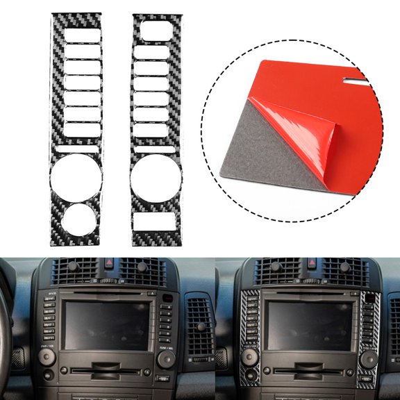 Carbon Fiber Interior Navigation Surround Cover Trims For Cadillac CTS 2003-2007