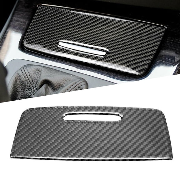 Carbon Fiber Interior Panel Trim Cover For BMW 3 Series E90 E92 2005-2012 Console Decor Strip Left Hand Drive Easy Install Tape Custom Fit Material Sleek Interior Upgrade Front Placement