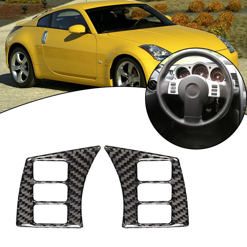 04-08 Nissan 350Z Convert Left & Right Interior A Pillar Trim Cover Gray Set OEM main image 0