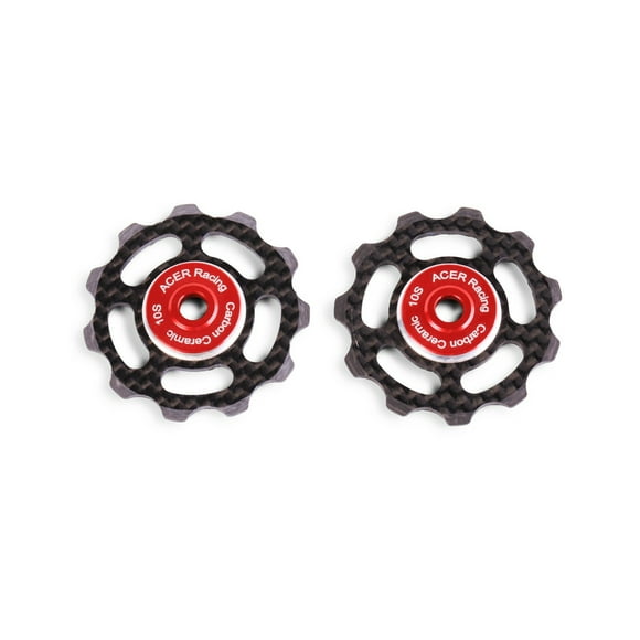 Carbon Fiber Jockey Wheels with Ceramic Bearings 6.5g 10 speed