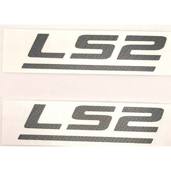 Carbon Fiber "LS2" Decal Set 4.25" Wide X 1" Tall 2004-2006 Pontiac GTO Models