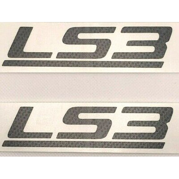 Carbon Fiber "LS3" Decal Set 4.25" Wide X 1" Tall 2008-2009 Pontiac G8 Models
