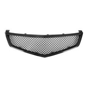 Carbon Fiber Look Front Bumper Grille Grill Fit For Honda Accord CL9 Acura TSX 2006-2008