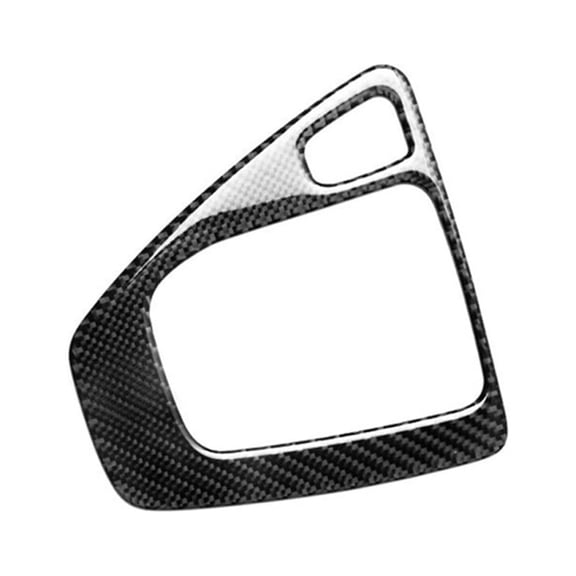 Carbon Fiber Look Interior Gear Shift Cover Trim For BMW 3 Series E90 E92 05-12