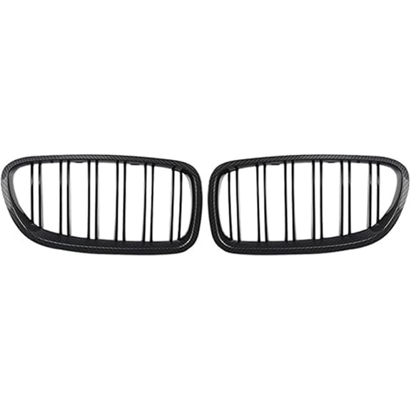 Carbon Fiber Look M5 Front Grille Compatible For BMW F10 M5 528i 535i 550i Sedan 2010-2016 Modified Racing Grills