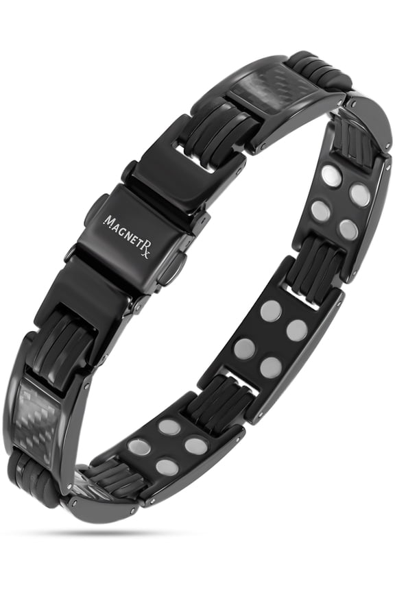 Carbon Fiber Magnetic Bracelet for Men (Black)