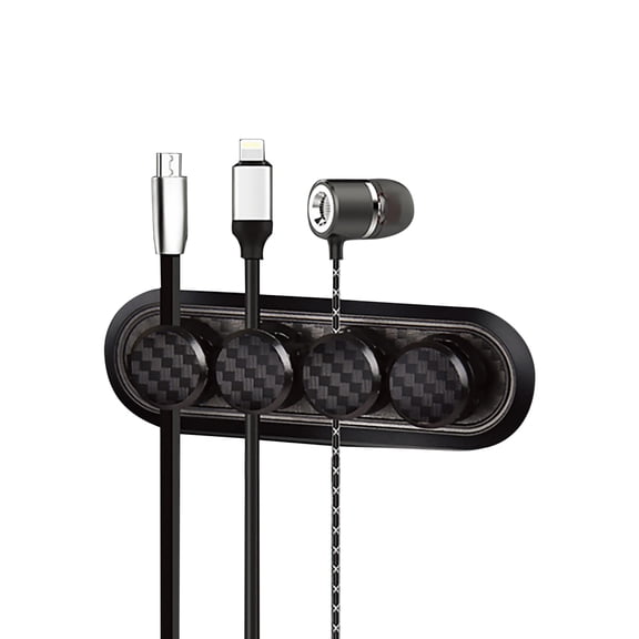 Carbon Fiber Magnetic Wire Organizer Practical Cable Management Magnetic Cable Holder