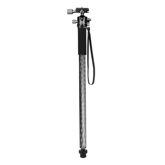 Carbon Fiber Monopod for Camera & Video Compact Travel Support with 4-Section Height Adjustment 10kg Load-bearing