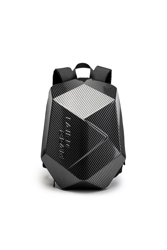 Carbon Fiber Motorcycle Backpack Men Women Knight Hard Shell Backpack Waterproof Riding Motocross Helmet Bag Classic Cycling Bag