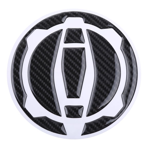 Carbon Fiber Motorcycle Gas for Tank Caps Pad Cover Sticker Decals Diameter 12cm/4.72-inch for Z900 Z400 400