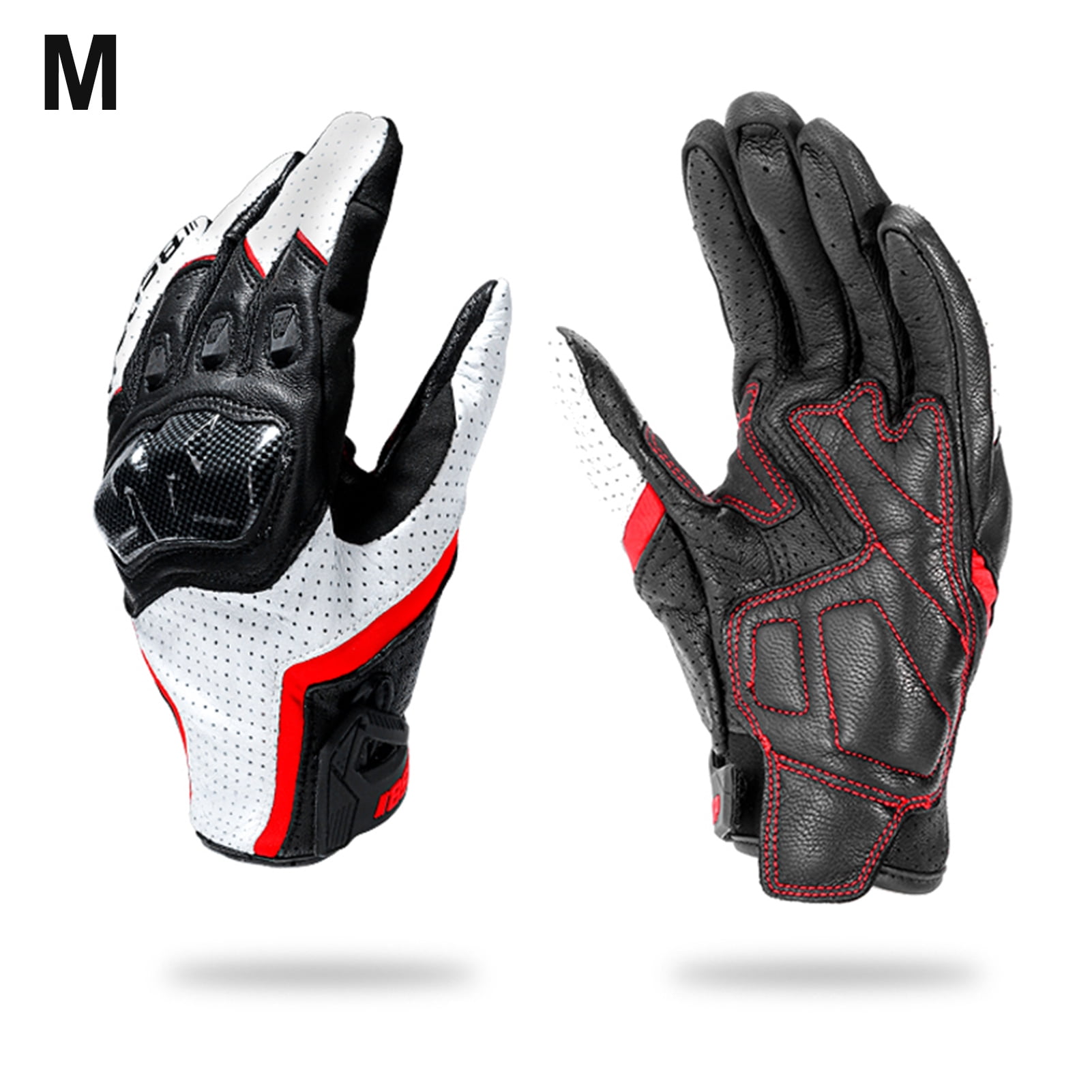 Carbon Fiber Motorcycle Gloves Full Finger Touchscreen Gloves for Men