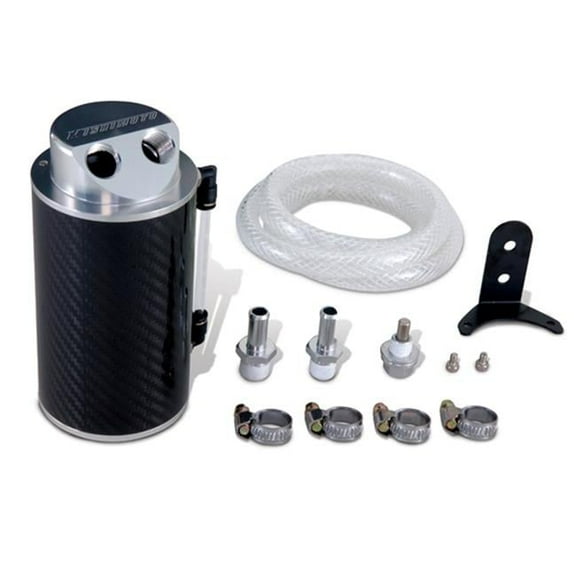 Carbon Fiber Oil Catch Can with 10 mm Fittings