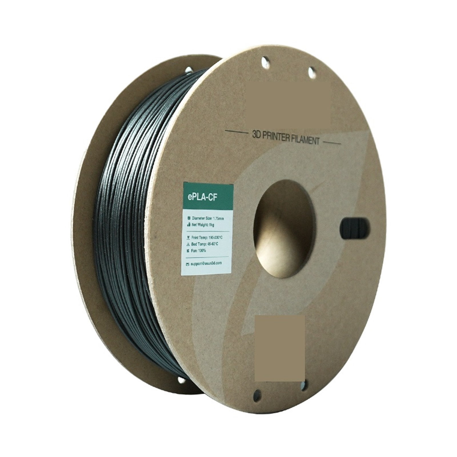Carbon Fiber PLA 3D Printer Filament, 1KG 1.75MM Fast Printing PLA-CF High-strength Carbon Fiber PLA Filament ,More Smoother and Stable