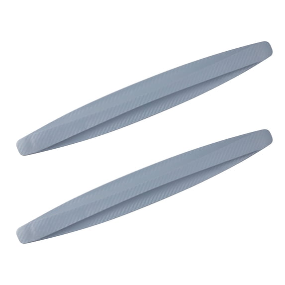Carbon Fiber PVC Rubber Car Body Anticollision Strip Set, 16x2 Inch Flexible Adhesive Protector for Front Rear Door Guard, Universal Fit for Cars SUVs Trucks, 2-Pack