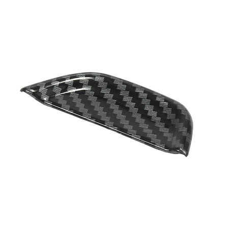 Unique Bargains Carbon Fiber Pattern Center Console Armrest Box Button Switch Cover Sticker Trim for Dodge Challenger