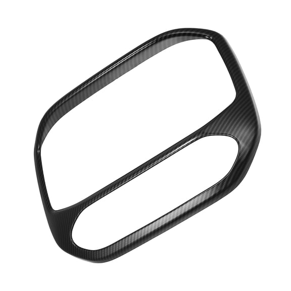 Carbon Fiber Pattern Central Navigation Screen Panel Middle Air Outlet for Chevrolet Colorado 2015-2022 Black
