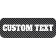 thumbnail image 1 of Carbon Fiber Pattern E-Z-GO Golf Cart Front Name Plate. Fits 2008-2022 RXV TXT Valor Terrain ELiTE. CUSTOM MADE in The USA!! (Carbon Fiber W/Custom Text), 1 of 3