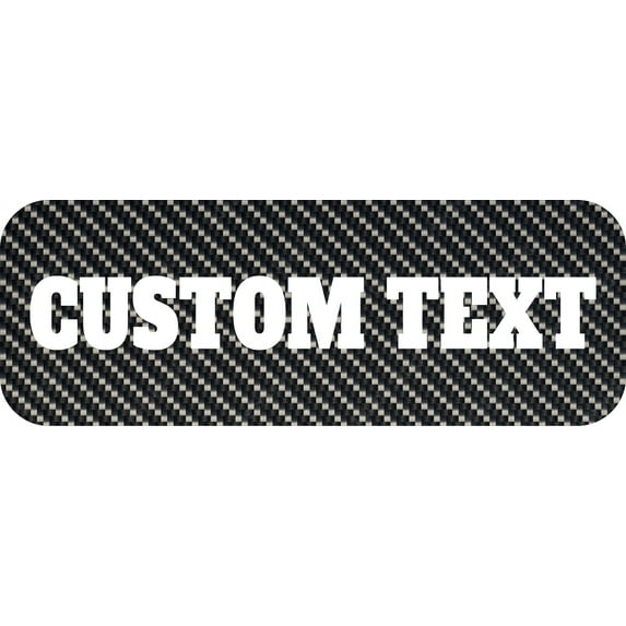Carbon Fiber Pattern E-Z-GO Golf Cart Front Name Plate. Fits 2008-2022 RXV TXT Valor Terrain ELiTE. CUSTOM MADE in The USA!! (Carbon Fiber W/Custom Text)