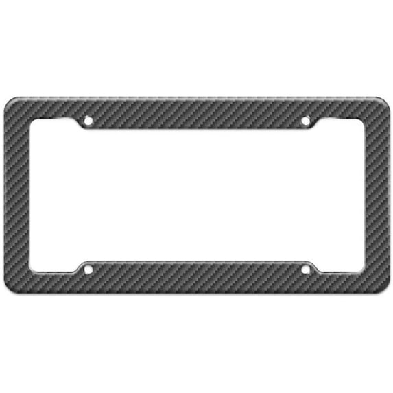 Carbon Fiber Pattern License Plate Frame
