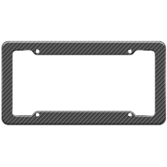 Carbon Fiber Pattern License Plate Frame