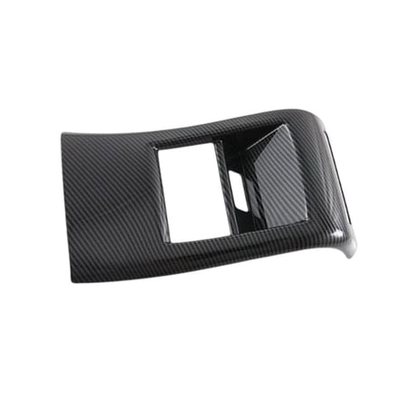 Carbon Fiber Pattern Rear Air Conditioning Vent Outlet Cover Trims Car Interior