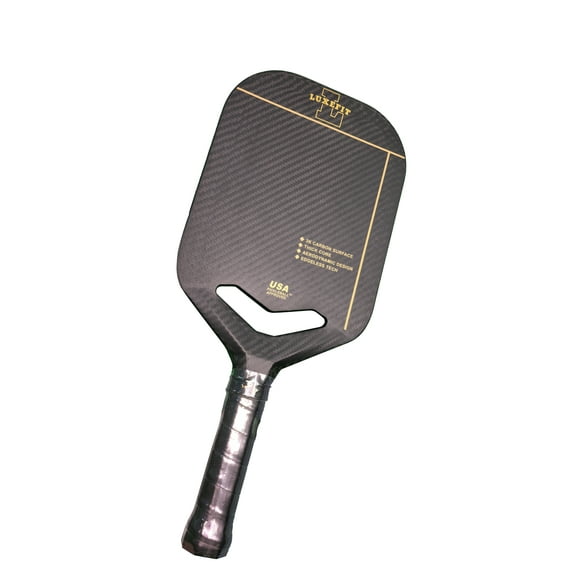 Carbon Fiber Pickleball Paddle with Aero Throat,USAPA Approved Pickleball ,16mm Polypropylene Honeycomb Core, Textured Carbon Grit Surface