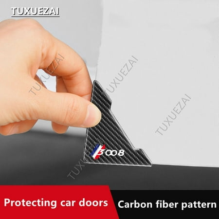 Carbon Fiber Protector Stickers For Peugeot 3008 Door Protection Cover Protection Car Paint Surface Guard Thicken Covers