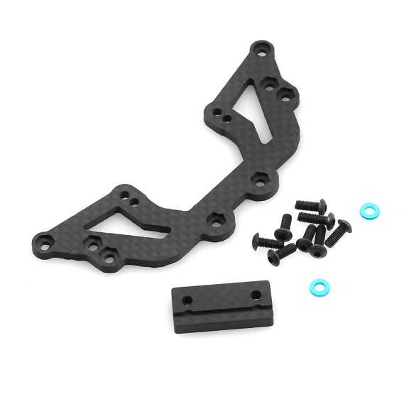 Carbon Fiber RC 2nd Second Floor Plate Steering Mount With Screws for Tamiya XV01 1/10 RC Car Accessories